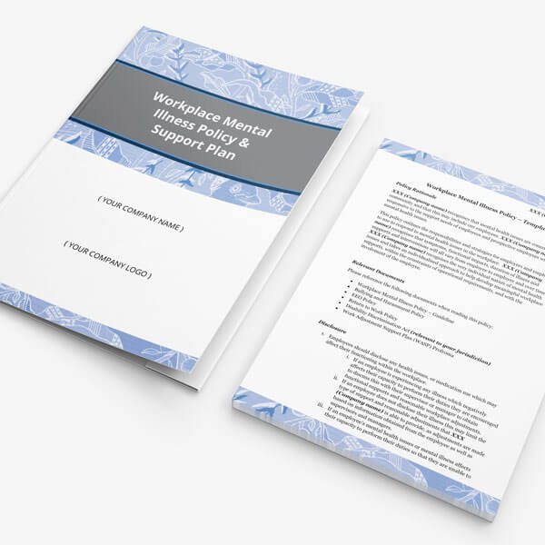 Workplace Psychosocial Safety & Wellbeing Policy and Support Pack placeholder